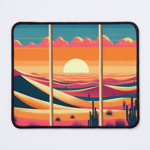 Item preview, "Desert Dream: Mid-Century Modern Triptych" designed and sold by MindVibe.