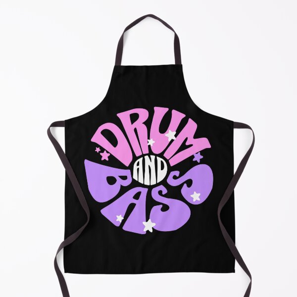 Item preview, DRUM AND BASS - Y2K Floral Font (White/Pink/purple) designed and sold by Discothreadz.