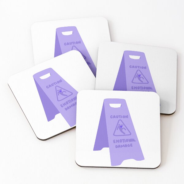 Item preview, Caution Emotional Damage (Purple) designed and sold by tracypoke.
