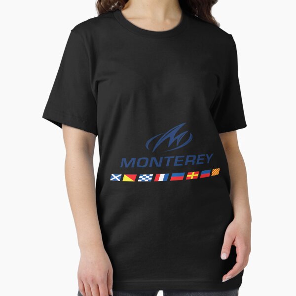 Item preview, Vintage Short Sleeve Monterey Boats Blue Logo designed and sold by RubieBeaha.