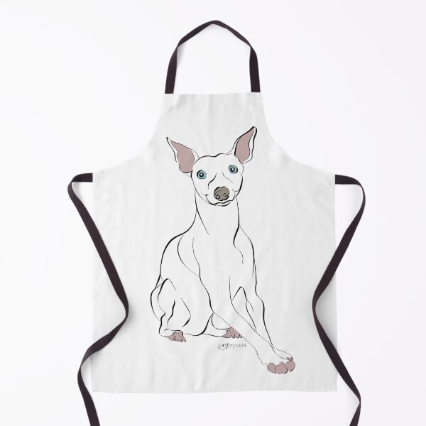 Item preview, Line drawing of a Greyhound waiting for his next run - by Karen Little designed and sold by Littleviews.