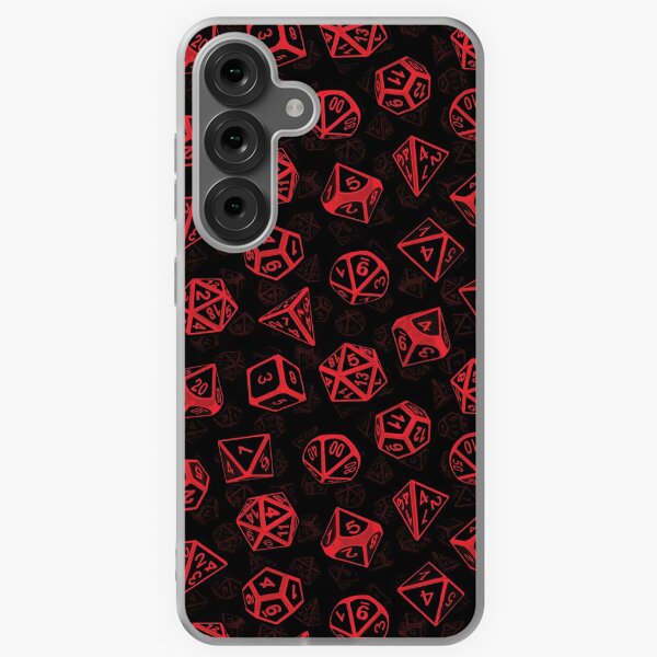Item preview, D20 Dice Set Pattern (Red) designed and sold by MaratusFunk.