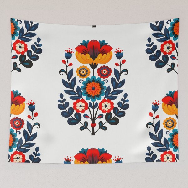 Item preview, Hungarian Folk Flowers Design designed and sold by xiao xuans.