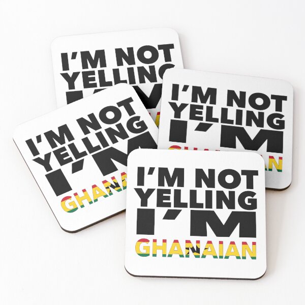 Item preview, Ghanaian present - i'm not yelling, i'm Ghanaian - Ghanaian gifts - Ghanaian flag - Ghanaian Gift - Ghanaian Decor - Ghana designed and sold by babaorum.
