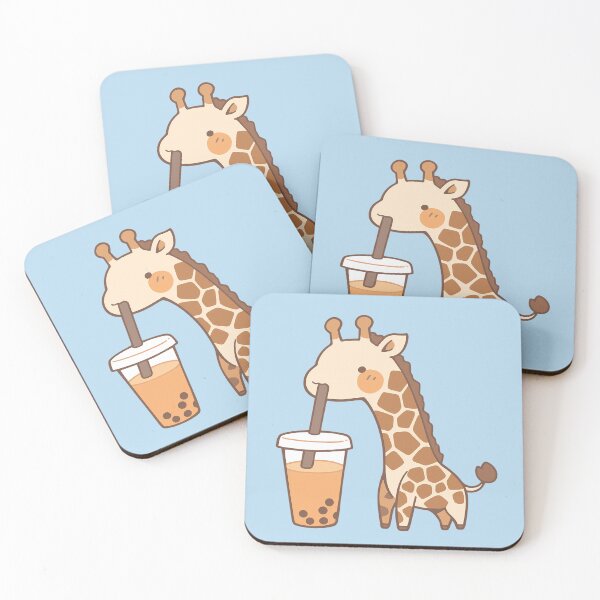 Item preview, Baby Giraffe Drinking Boba Cute African Animal designed and sold by NosandEdgy.