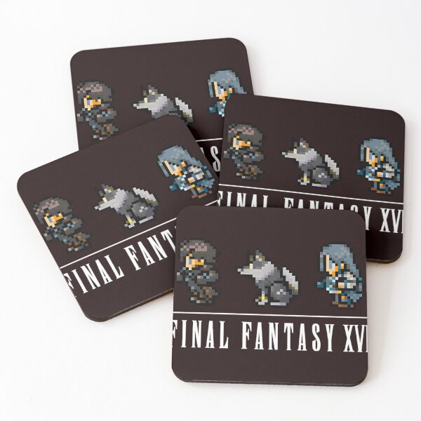Item preview, Clive, Torgal, and Jill Logo Design FFXVI Pixel Party Members Final Fantasy 16  designed and sold by JulianCordero.