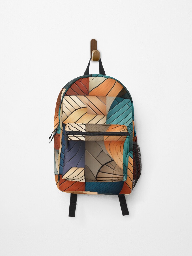 Thumbnail 1 of 3, Backpack, Intricate Textured Pattern 2 designed and sold by GoKindCreations.