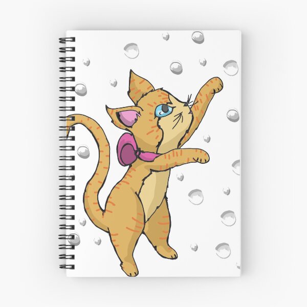Aperçu de l'œuvre Chat jouant avec des bulles créée et vendue par Duendeon.