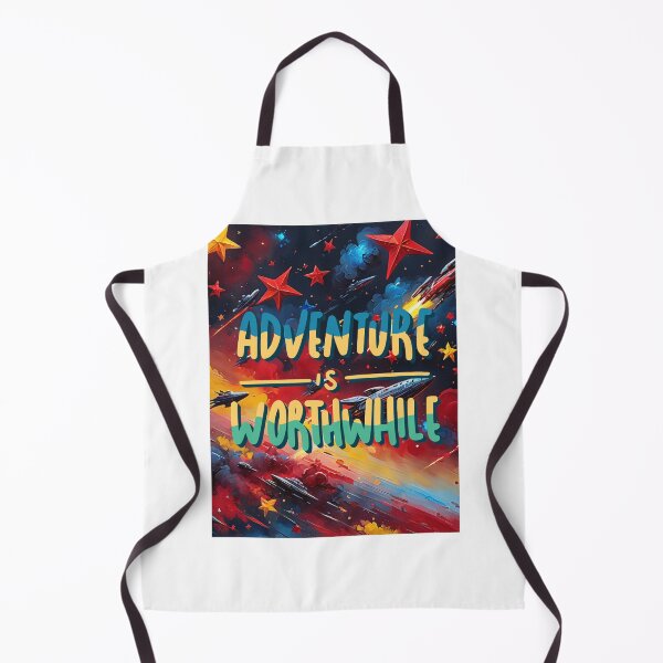 Item preview, Adventure is Worthwhile Neon Rockets Space Art Motivation designed and sold by socialarmour.