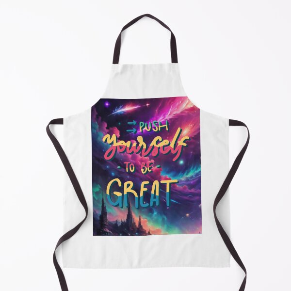 Item preview, Push Yourself To Be Great Neon Space Art Motivation designed and sold by socialarmour.