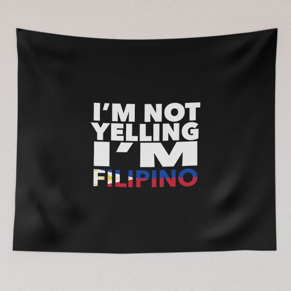 Aperçu de l'œuvre Cadeau philippin - je ne crie pas, je suis philippin - Cadeaux philippins - Drapeau philippin - Cadeau philippin - Décor philippin - Philippines créée et vendue par babaorum.