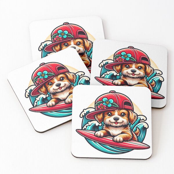 Item preview, Cute Dog with Snapback Surfing designed and sold by PassionforLove.
