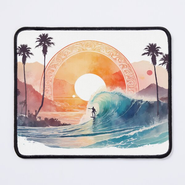 Item preview, Wave Surfing Faded Retro designed and sold by cyclesurfdesign.