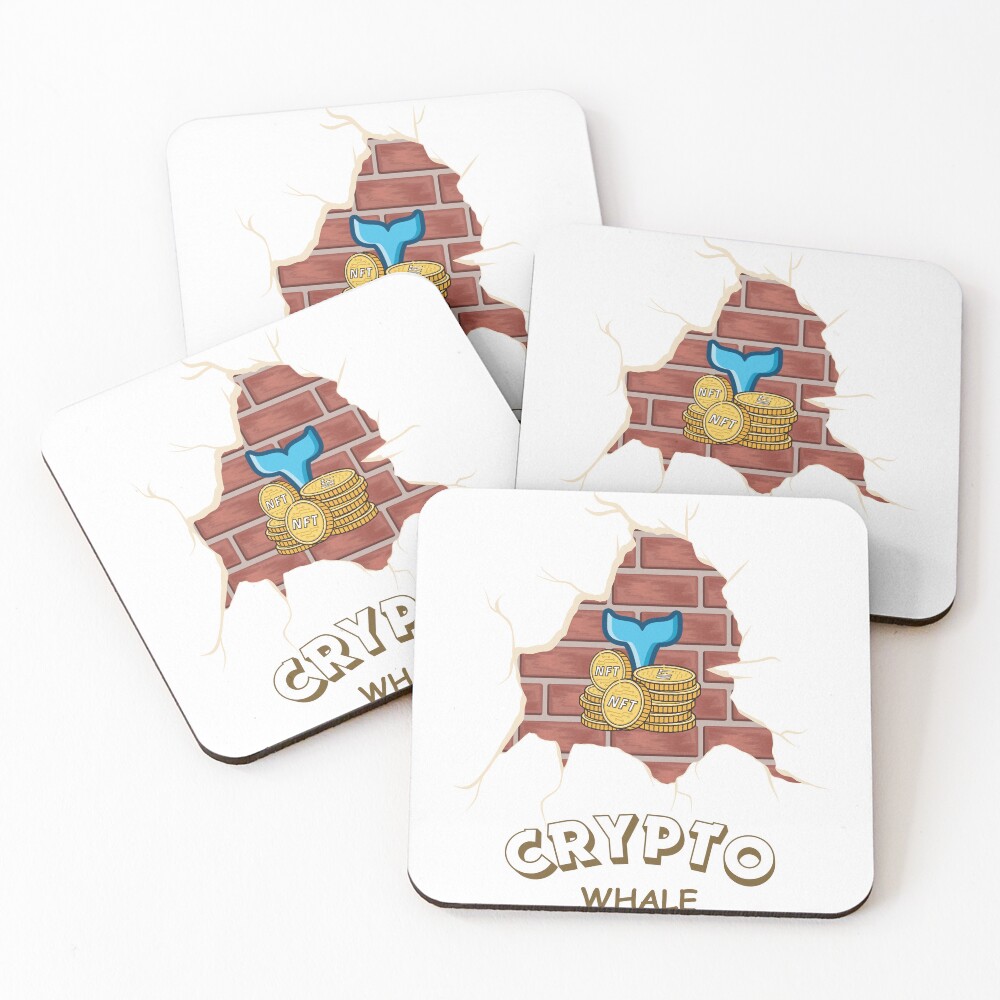 Item preview, Coasters (Set of 4) designed and sold by CryptoWhaleVIP.