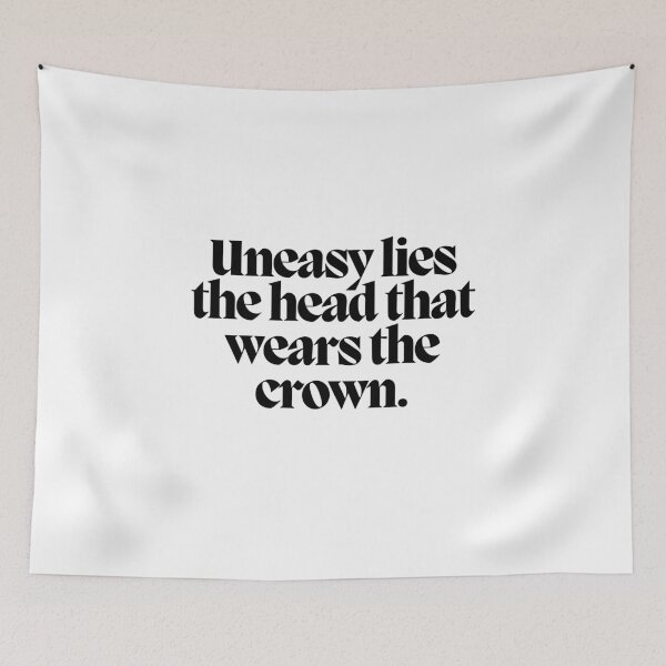 Item preview, Uneasy lies the head that wears the crown.  designed and sold by CharmStudio.