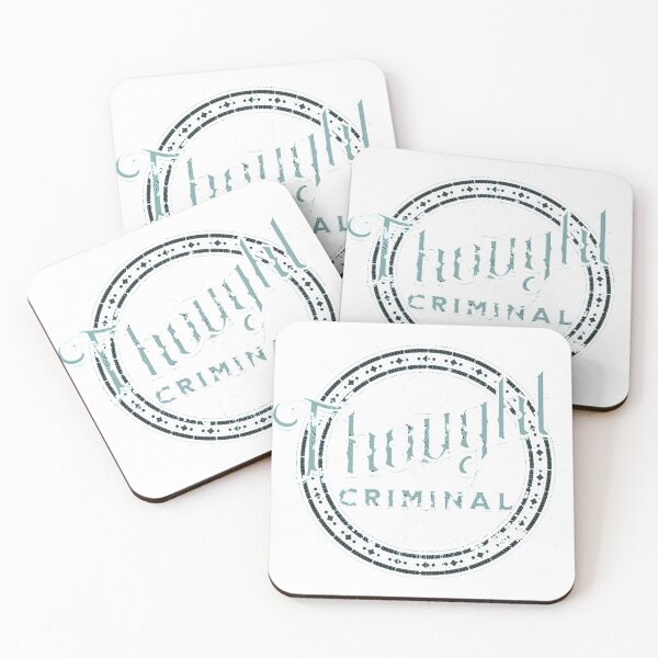Item preview, Thought Criminal retro style transparent  designed and sold by AuroraXGreen.
