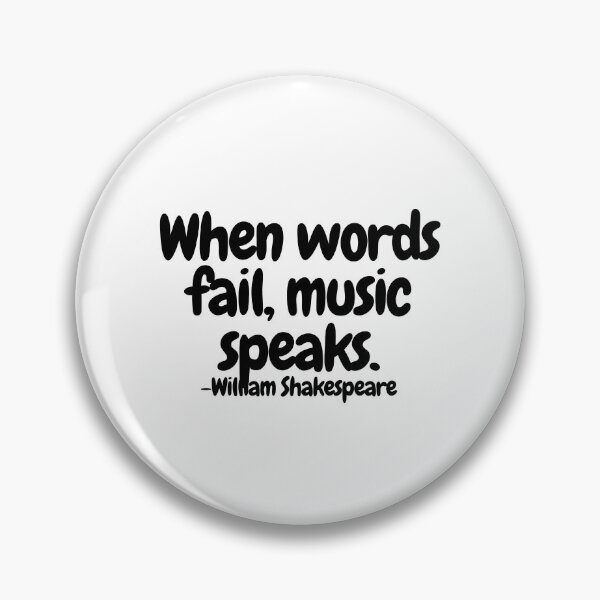 Item preview, When words fail, music speaks.  designed and sold by CharmStudio.