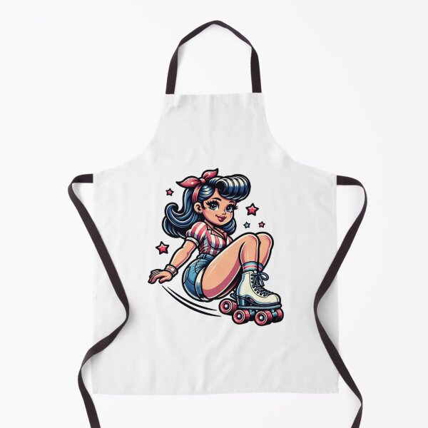Item preview, Pin Up Girl Rollerskating designed and sold by PassionforLove.