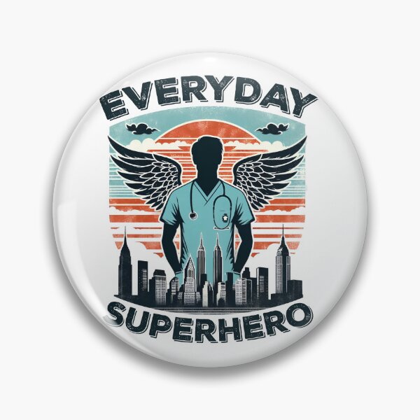 Item preview, Everyday Superhero | Superhero Male Nurse designed and sold by PaintedPixels01.