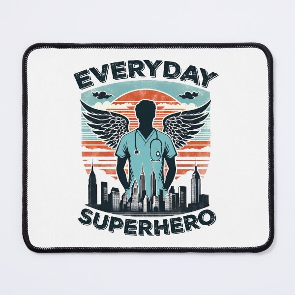 Item preview, Everyday Superhero | Superhero Male Nurse designed and sold by PaintedPixels01.