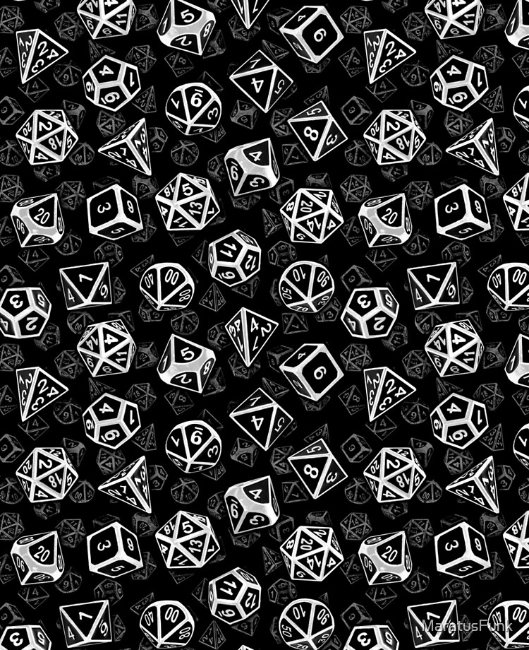 d20 dice bolsa pattern