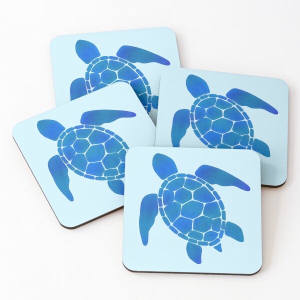 Item preview, Blue Watercolor Turtle designed and sold by art-by-soma.