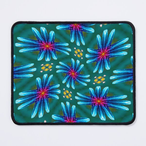 Item preview, Fireworks Blue Flowers Pattern designed and sold by Patternflower.