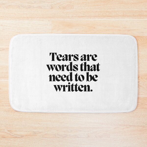 Item preview, Tears are words that need to be written.  designed and sold by CharmStudio.