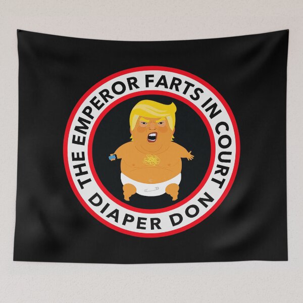 Item preview, DIAPER DON FARTS IN COURT designed and sold by Thelittlelord.
