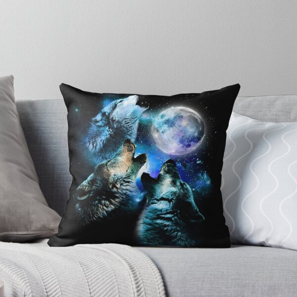 Item preview, Three wolves howling in space designed and sold by Wolfysparks101.