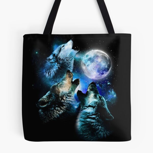 Item preview, Three wolves howling in space designed and sold by Wolfysparks101.