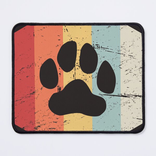 Item preview, Retro Vintage Furry Paw Print designed and sold by AubertLanglois.