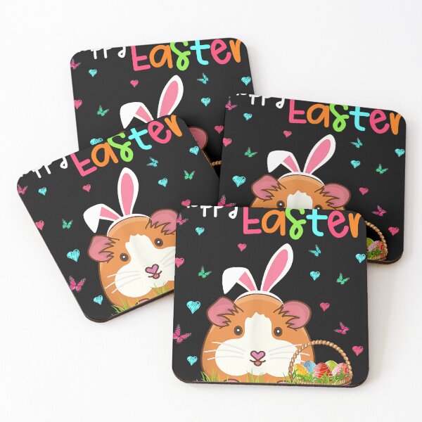Item preview, Happy Easter Cute Bunny Guinea Pig Hamster Funny Eggs Hunt designed and sold by LatonSmit8.