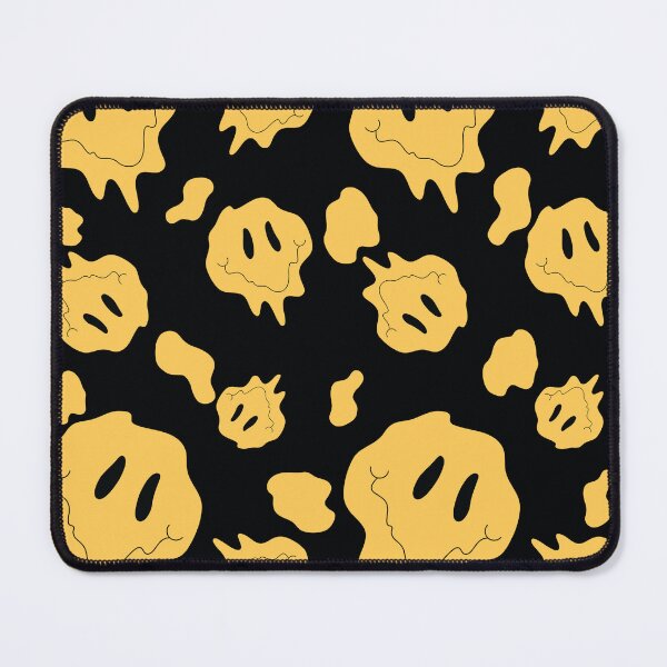 Item preview, Yellow, Black Acid Smiley Face Pattern by Bossy Cat Home designed and sold by BossyCatHome.