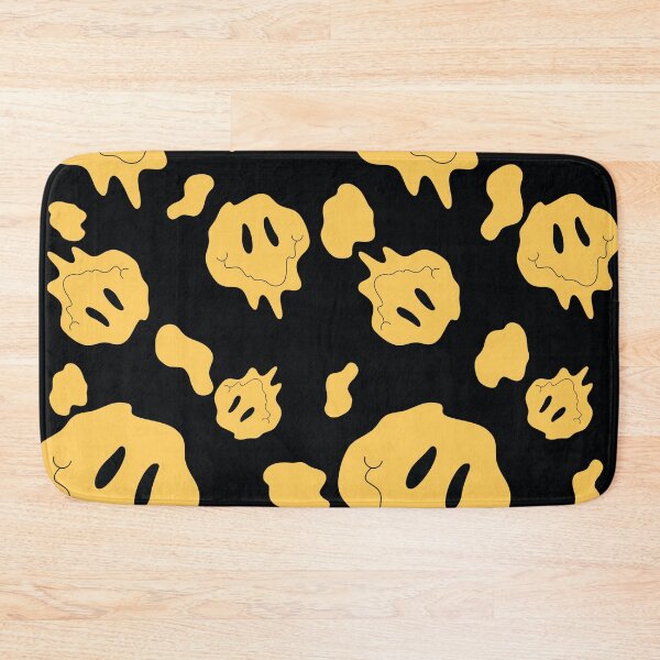 Item preview, Yellow, Black Acid Smiley Face Pattern by Bossy Cat Home designed and sold by BossyCatHome.