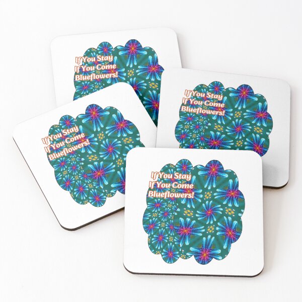 Item preview, Fireworks Blue Flowers Pattern designed and sold by Patternflower.