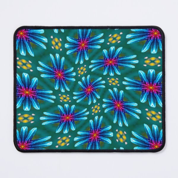 Item preview, Fireworks Blue Flowers Pattern designed and sold by Patternflower.