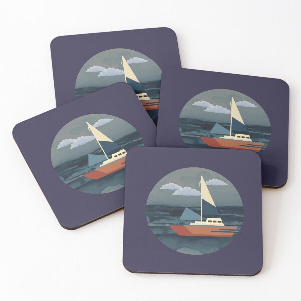 Item preview, Dark mood of sailing boat designed and sold by andrasdesignssss.