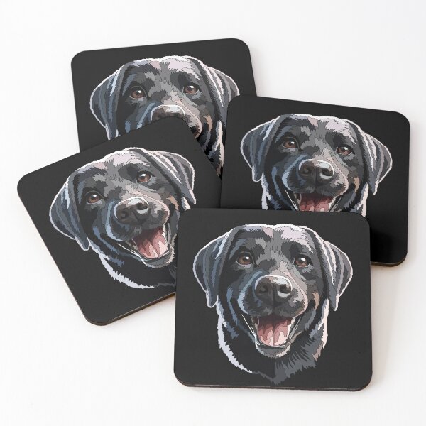 Item preview, Happy Black Labrador Retriever Dog designed and sold by Just-Arts-4U.