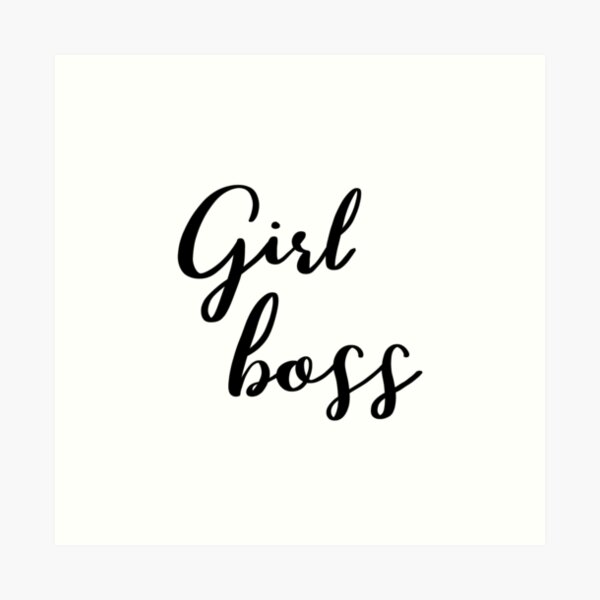 Girl boss by Alice Monber Art Print