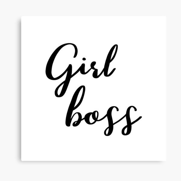 Girl boss by Alice Monber Canvas Print