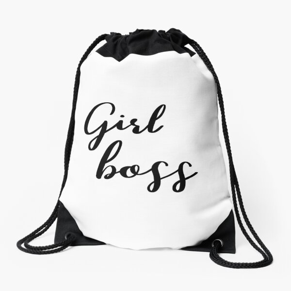 Girl boss by Alice Monber Drawstring Bag