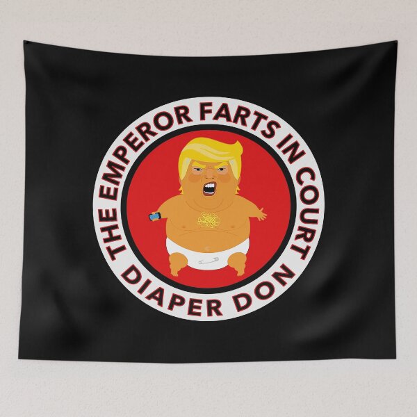 Item preview, DIAPER DON FARTS IN COURT - Trump farts in court designed and sold by Thelittlelord.