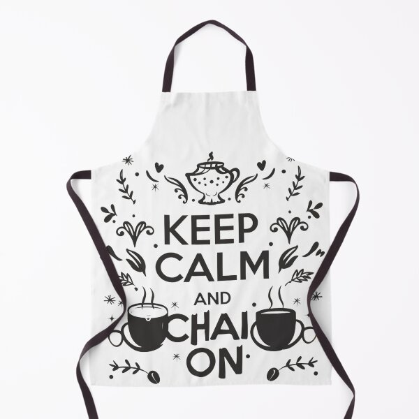 Item preview, Keep Calm and Chai On: Minimalist Tea Design with Cups and Aroma I Tea Collection by HahaHandlesHub designed and sold by HahaHandlesHub.