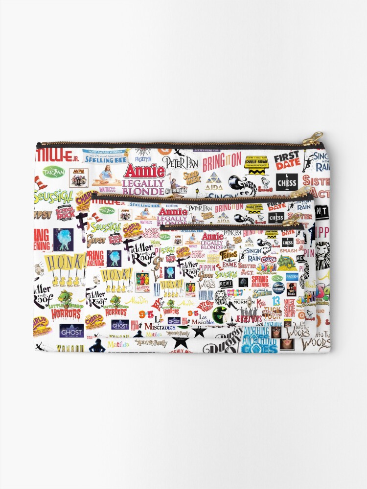 Alternate view of Musical Logos (Cases, Duvets, Books, Clothes etc) Zipper Pouch