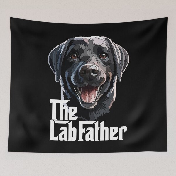 Item preview, The Lab Father Black Labrador designed and sold by Just-Arts-4U.