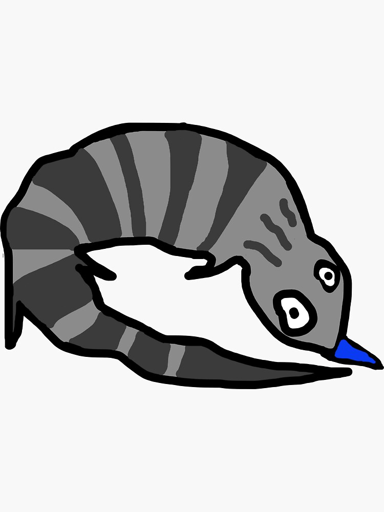 Thumbnail 3 of 3, Sticker, Tequila the Blue Tongued Lizard designed and sold by jenido.