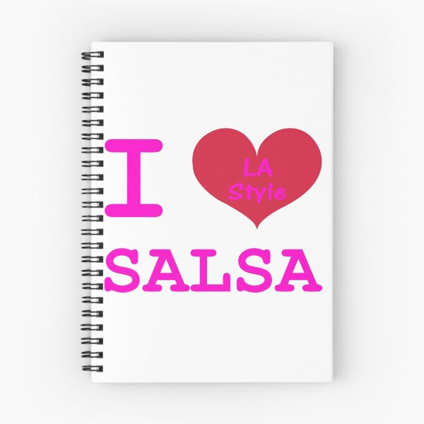 Item preview, I Love Salsa - LA Style pink designed and sold by 108dragons.