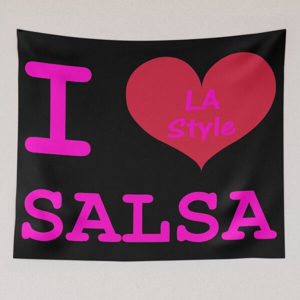 Item preview, I Love Salsa - LA Style pink designed and sold by 108dragons.