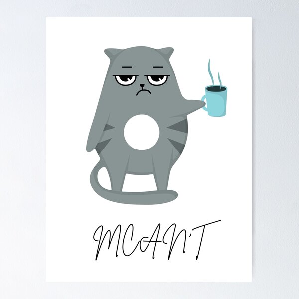 Item preview, Funny MCAT Cat Just MCAN'T! designed and sold by MedHem.